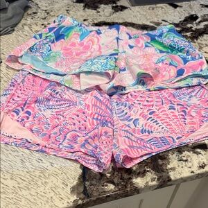Two Pair Lilly Pulitzer Luxletic Shorts